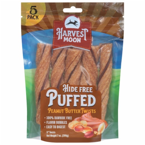 Harvest Moon Peanut Butter Puffed Twist Perspective: front