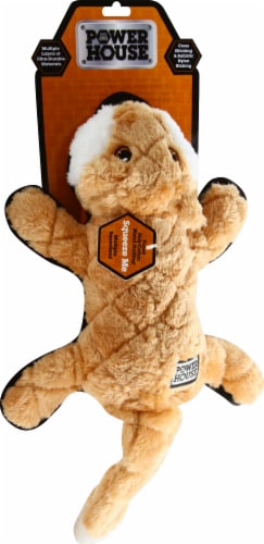 Power House Large Stuffed Animal Dog Toy Perspective: front