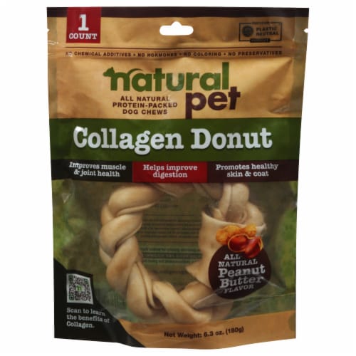 Natural Pet Collagen Donut Perspective: front