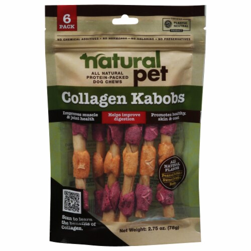 Natural Pet Collagen Kabobs 6 ct Perspective: front