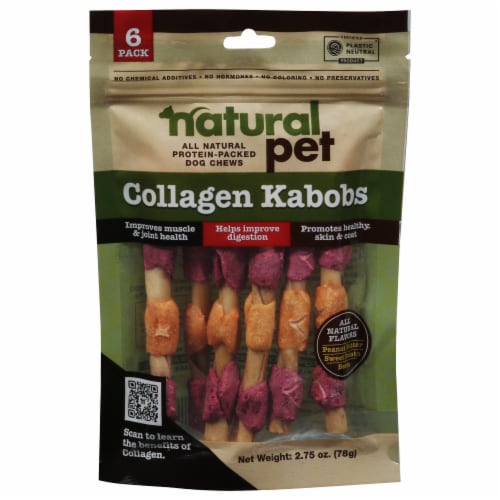 Natural Pet Collagen Kabobs 6 ct Perspective: front