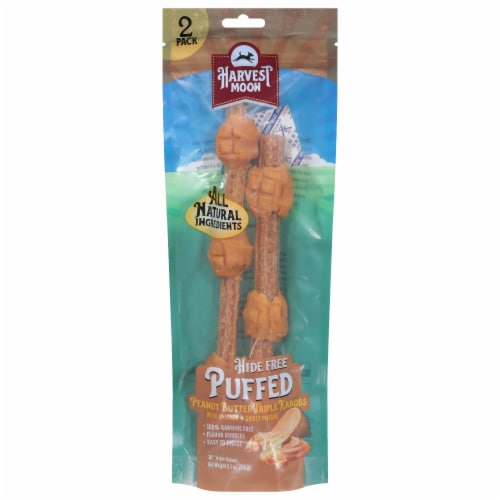 Harvest Moon Puffed Jumbo Kabobz Dog Treats Perspective: front