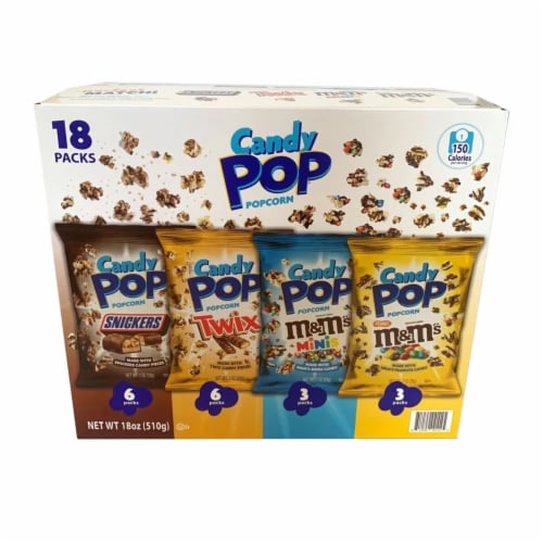 Candy Pop® Popcorn Variety Pack Perspective: front