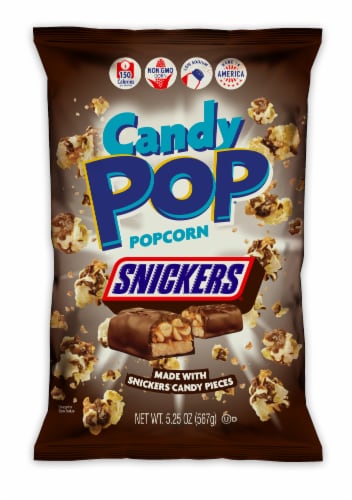 Candy Pop Snickers Popcorn Perspective: front