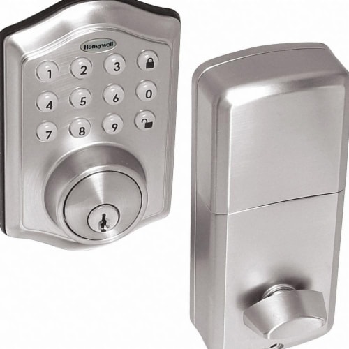 Honeywell Digital Deadbolt Square Lock Perspective: front