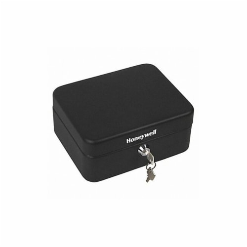 Honeywell Convertible Steel Cash and Key Security Box - Gray Perspective: front