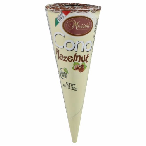 Messori Cono Snack Hazelnut Cone Perspective: front