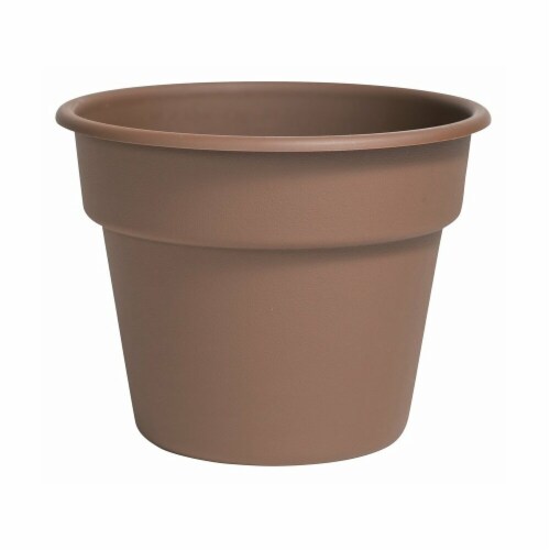 Bloem  12 in. Dura Cotta Planter&#44; Chocolate Perspective: front