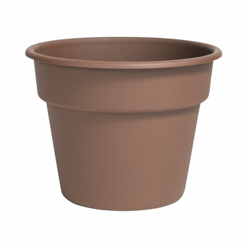 Bloem DC16-45 16 in. Dura Cotta Planter, Chocolate Perspective: front