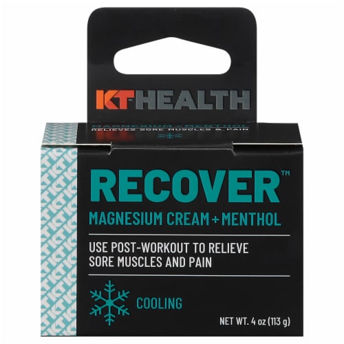 KT™ Health Recover™ Magnisium Cream + Menthol Perspective: front