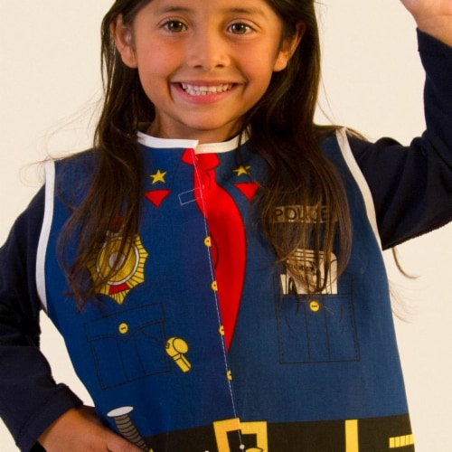 Dexter Educational Play DEX204 Toddler Police Dress Up Costume Perspective: front