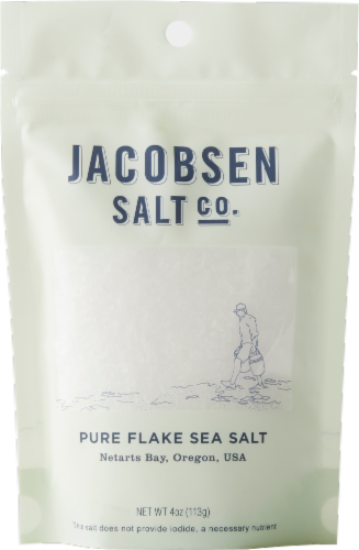 Jacobsen Salt Co Pure Sea Salt Flake Perspective: front