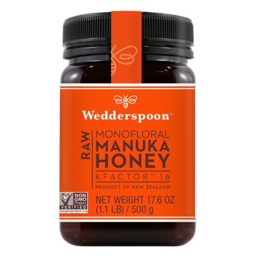 Wedderspoon Raw Monofloral Manuka Honey Perspective: front