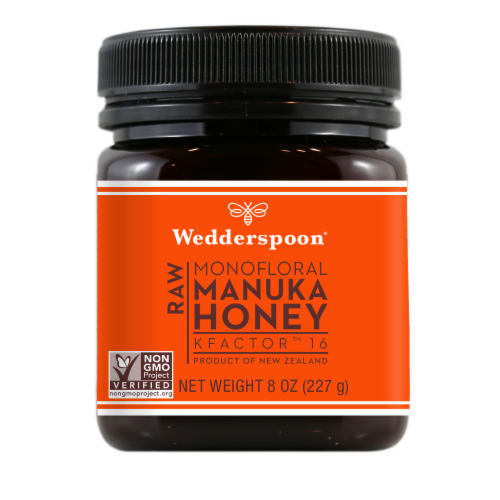 Wedderspoon® Raw Monofloral Manuka Honey Perspective: front