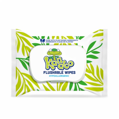 Kandoo® Kids Flushable Sensitive Cleansing Wipes Soft Pack, 42 ct