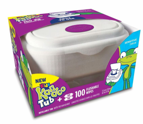 Kids Kandoo® Sensitive Flushable Wipes Tub, 2 pk / 50 ct - Kroger