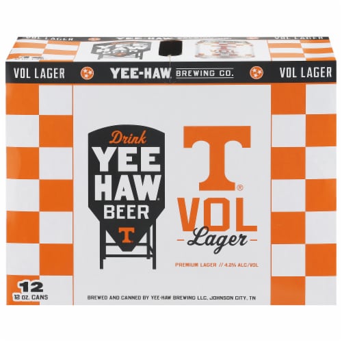 Yee Haw® Brewing Co. Lager Perspective: front