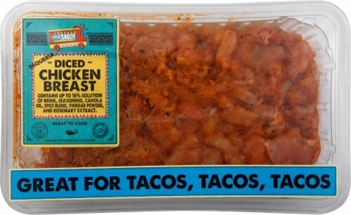 Calle Sabor Diced Fresh Chicken Breast Perspective: front