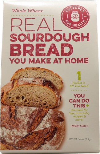 Cultures For Health  Real Sourdough Bread Starter Culture   Whole Wheat Perspective: front