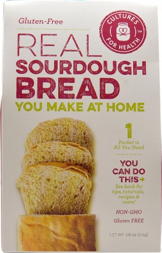 Cultures For Health  Real Sourdough Bread Starter Culture Gluten-Free Perspective: front
