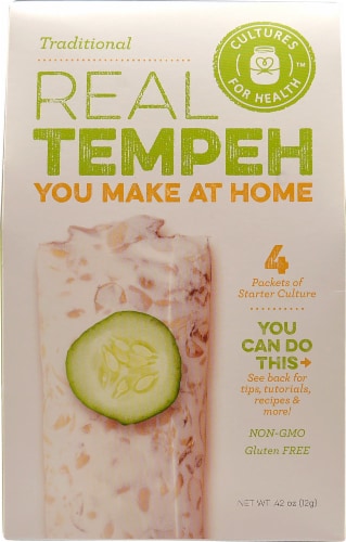 Cultures For Health  Real Tempeh Starter Culture Traditional Perspective: front