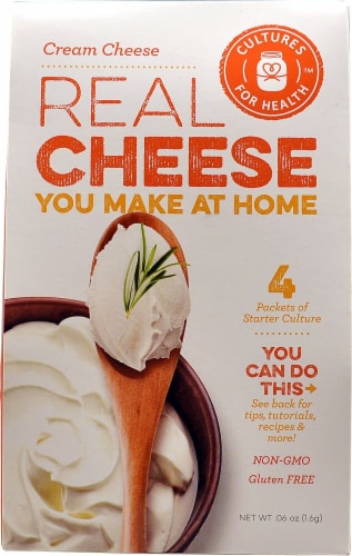 Cultures For Health Cream Cheese Real Cheese Starter Culture - 4 Packets Perspective: front
