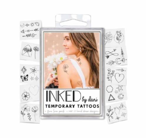 INKED By Dani Temporary Tattoos Perspective: front