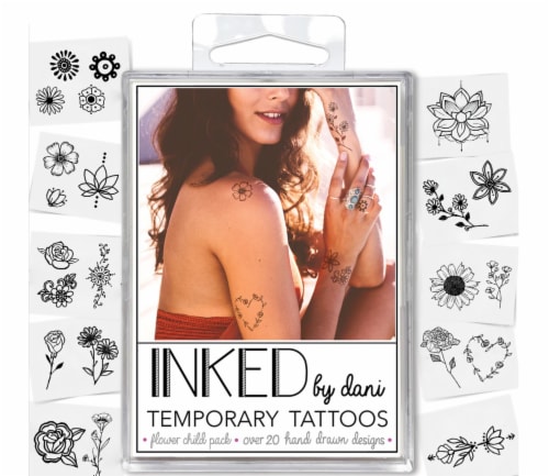Inked Temporary Tattoos - Floral Child, 1 ct - Fred Meyer