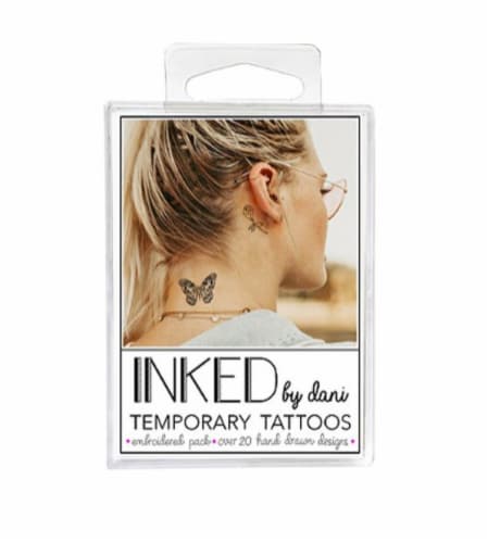 INKED by Dani Embroidered Temporary Tattoo Packs Perspective: front
