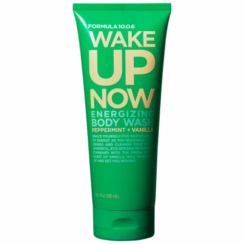 Formula 10.0.6® Wake Up Now Peppermint + Vanilla Energizing Body Wash Perspective: front