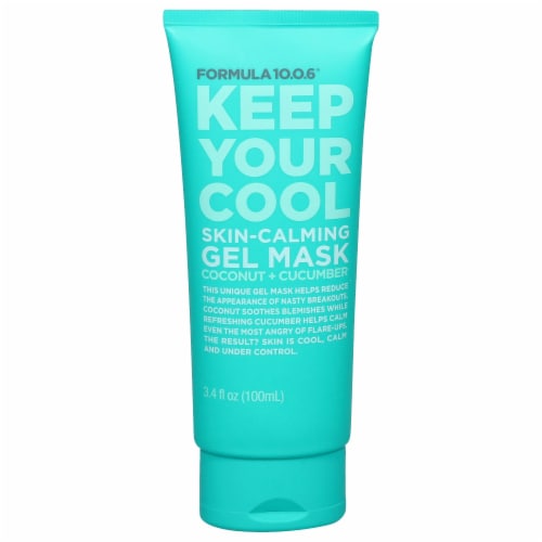 Formula 10.0.6 Keep Your Cool Coconut & Cucumber Skin-Calming Gel Mask Perspective: front
