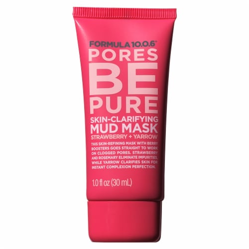 Formula 10.0.6 Pores Be Pure Strawberry & Yarrow Mud Mask Perspective: front