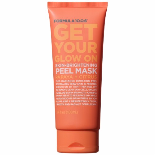 Formula 10.0.6 Get Your Glow On Skin-Brightening Papaya+Citrus Peel Mask Perspective: front
