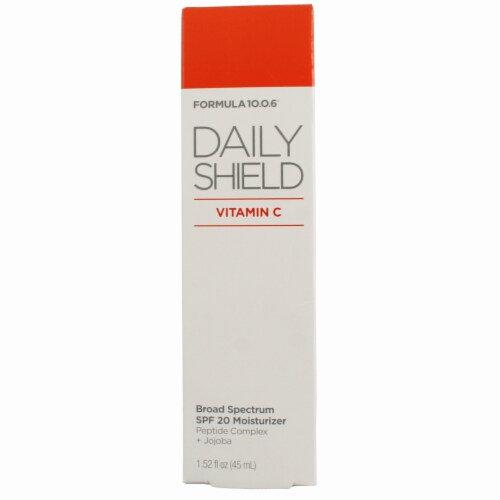 Formula 10.0.6 Daily Shield Body Moisturizer Broad Spectrum,  SPF 20, 1.52 fl oz Perspective: front