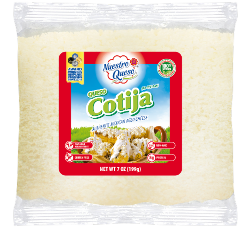 Nuestro Queso® Grated Cotija Cheese Perspective: front