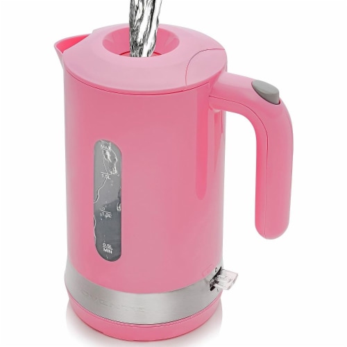 Ovente Electric Hot Watter Kettle with ProntoFill Lid, Pink 1.8