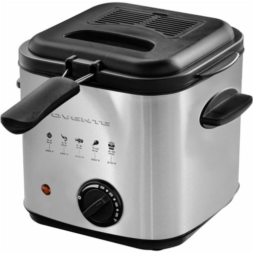 Ovente 1.5Liter Deep Fryer with Removable Basket, Brushed, No size Fry’s Food Stores