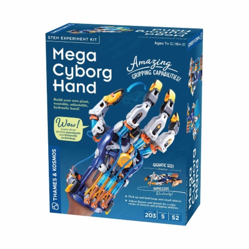 Thames & Kosmos Mega Cyborg Hand Build Your Own Giant, Wearable, Hydraulic Hand Perspective: front