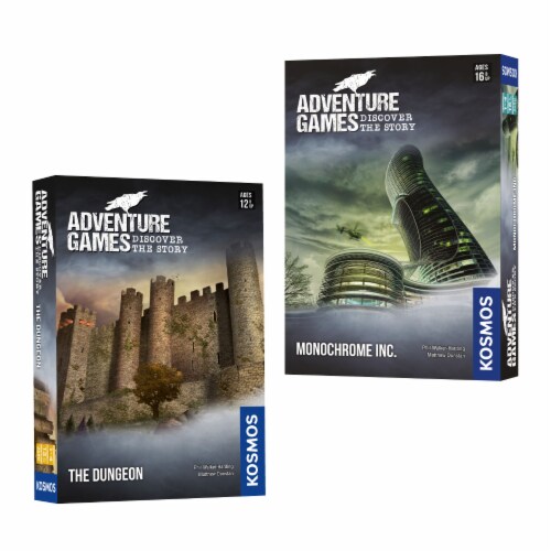 Thames & Kosmos Adventure Games The Dungeon & Monochrome 2-Pack Bundle Board Game Perspective: front