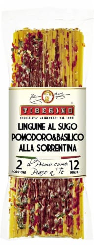 Tiberino Tomato Basil Sorrento Linguni Perspective: front