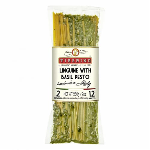 Tiberino Linguine with Basil Pesto Perspective: front