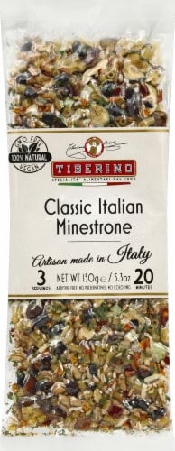 Tiberino Classic Italian Minestrone Soup Perspective: front