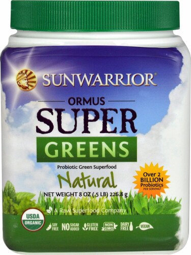 Sunwarrior  Ormus Super Greens Organic   Natural Perspective: front