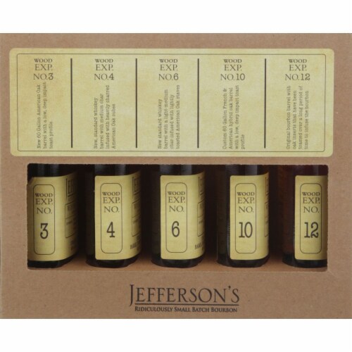 Jefferson's Wood Experiment Whiskey Boxed Set Perspective: front