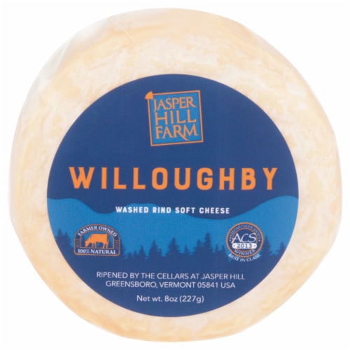 The Cellars at Jasper Hill Willoughby Washed Rind Cheese Perspective: front