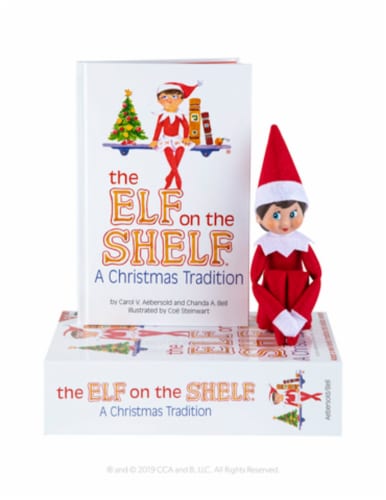 The Elf On The Shelf® Book and Girl Plush - Light Perspective: front