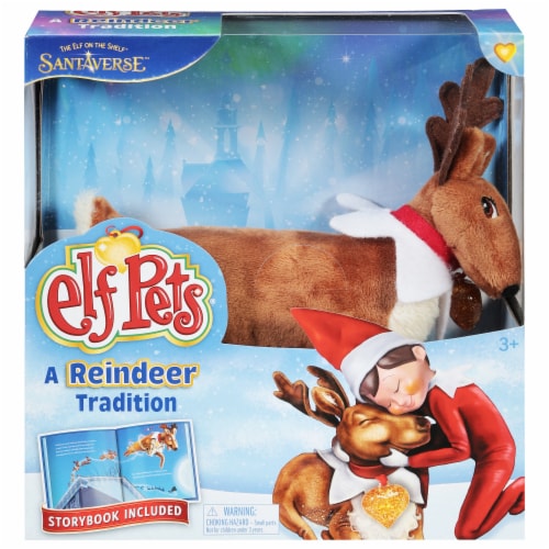 The Elf On The Shelf A Reindeer Tradition Elf Pets® Reindeer with Storybook Perspective: front