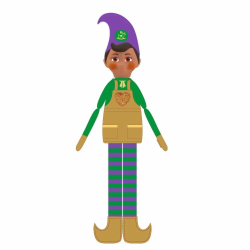 The Elf  on the Shelf Elf Mates Toy Maker Darker Tone Perspective: front