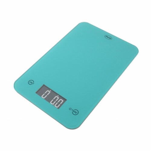 AWS ONYX 5K TQ 5Kg X 1G Amw Glass Kitchen Scale Turquoise 1