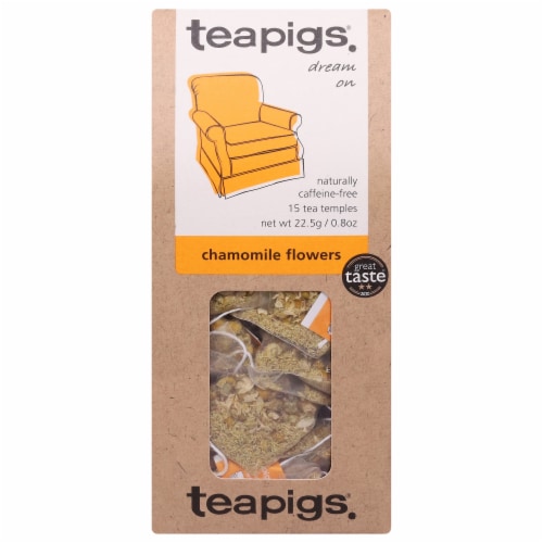 Teapigs® Naturally Caffeine Free Chamomile Tea Temples Perspective: front